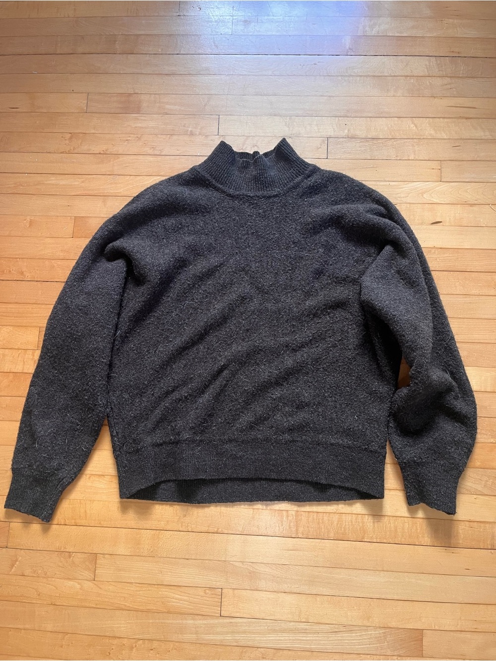 H&M Brown Mockneck Sweater